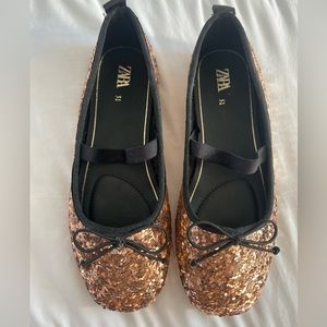 Zara Girls Sequin Flats